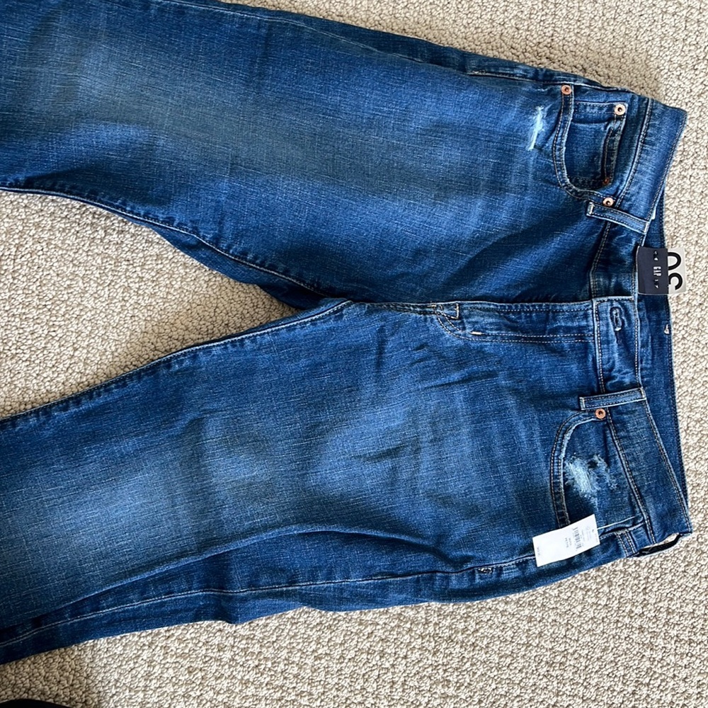Brand new with tags.  Size 30 petite girlfriend jeans from the gap!